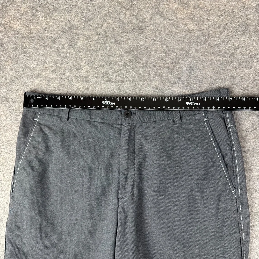 Nike Golf Dri Fit Chino Pants Pockets Nylon Stretch Gray Mens 33x32